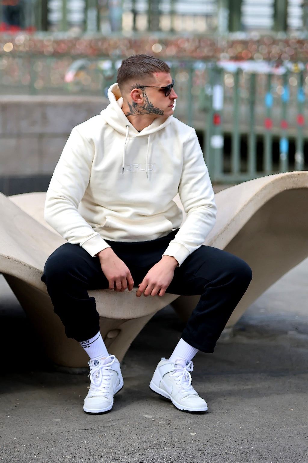 Brudi Kapuzensweatshirt "beige"