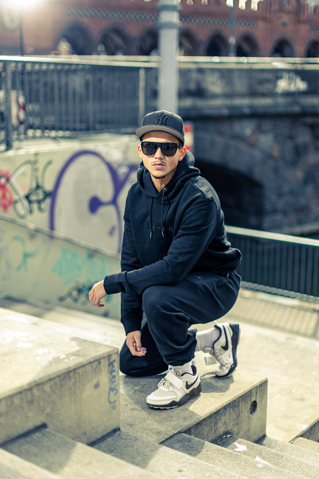 Brudi Kapuzensweatshirt "black"