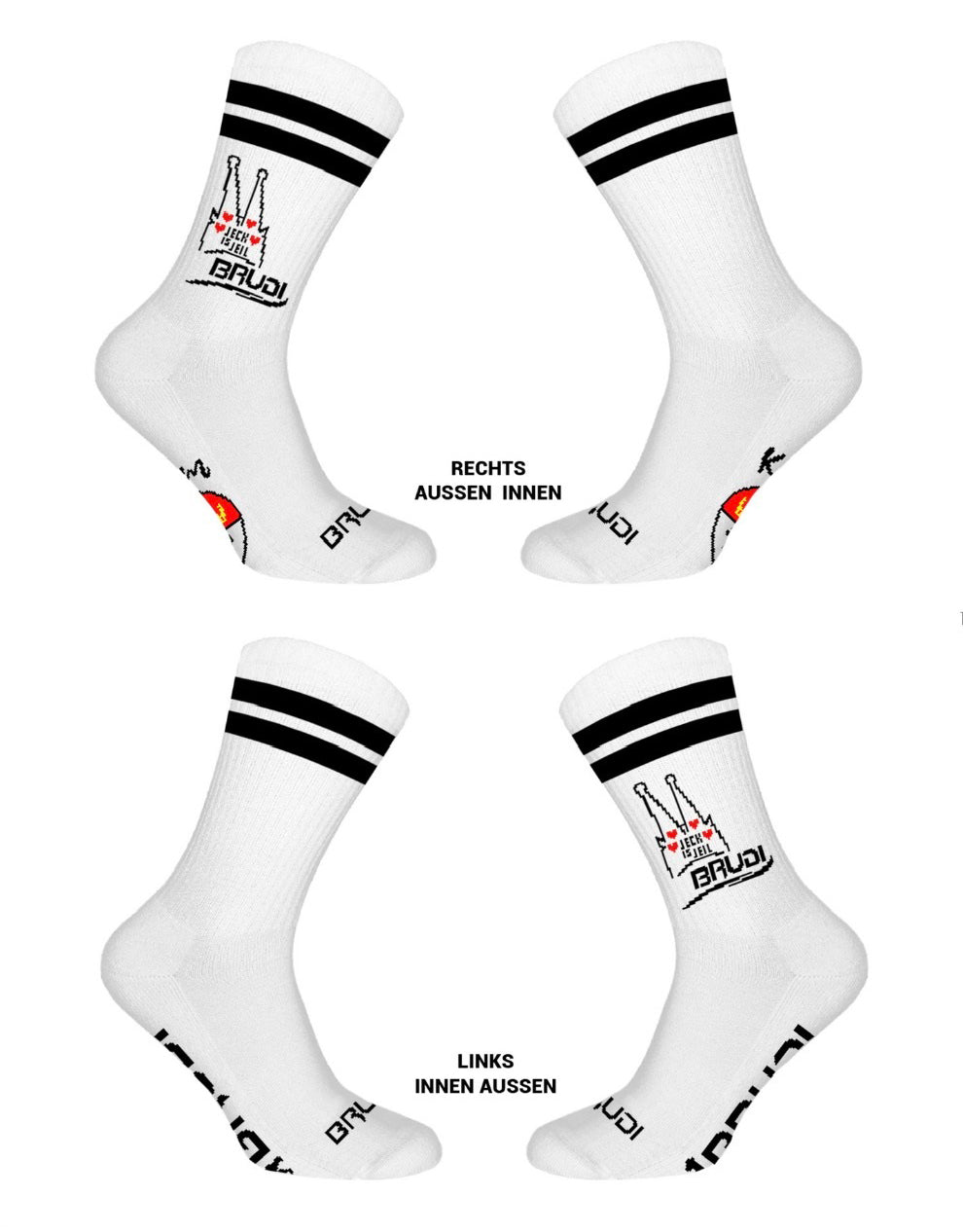 Brudi "Jeck is Jeil" Socken